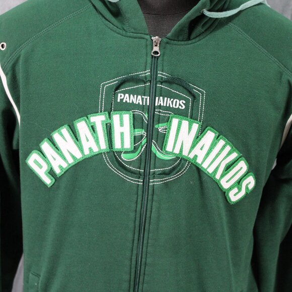 Soccer Hoodie - Panathinaikos FC Crested Logo - Men's Large - Picture 2 of 7